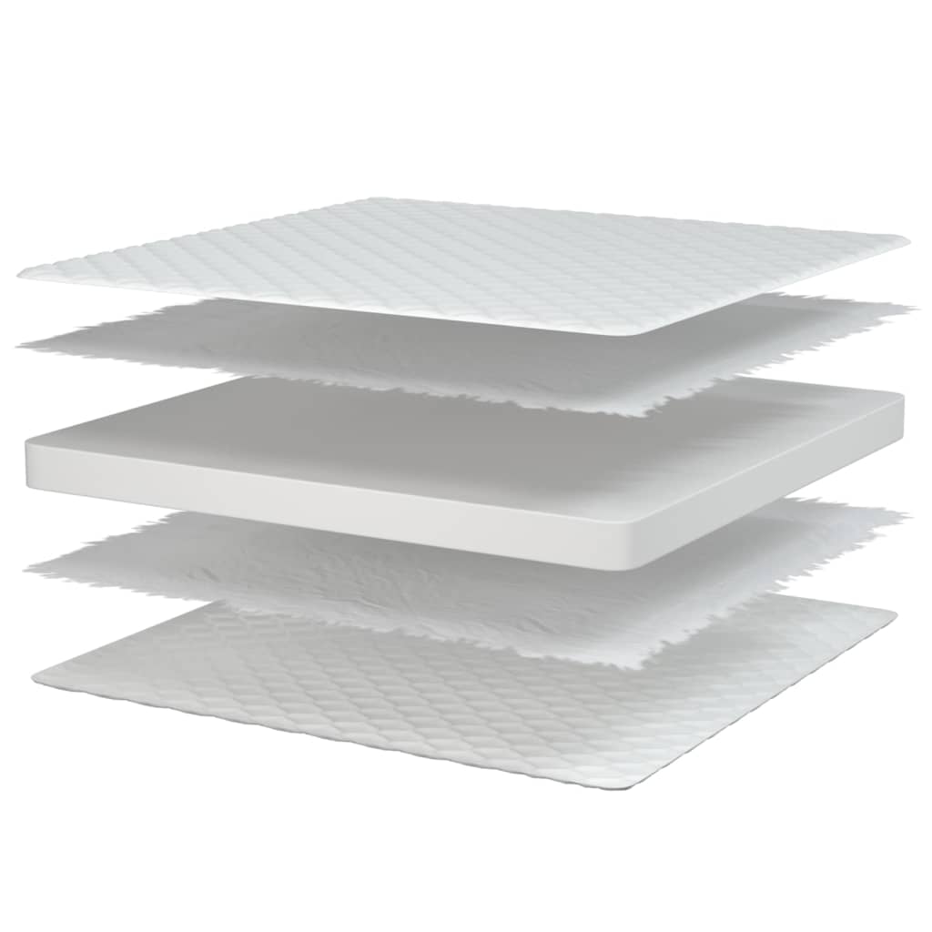 Matelas en mousse à mémoire de forme blanc 70x200x17 cm