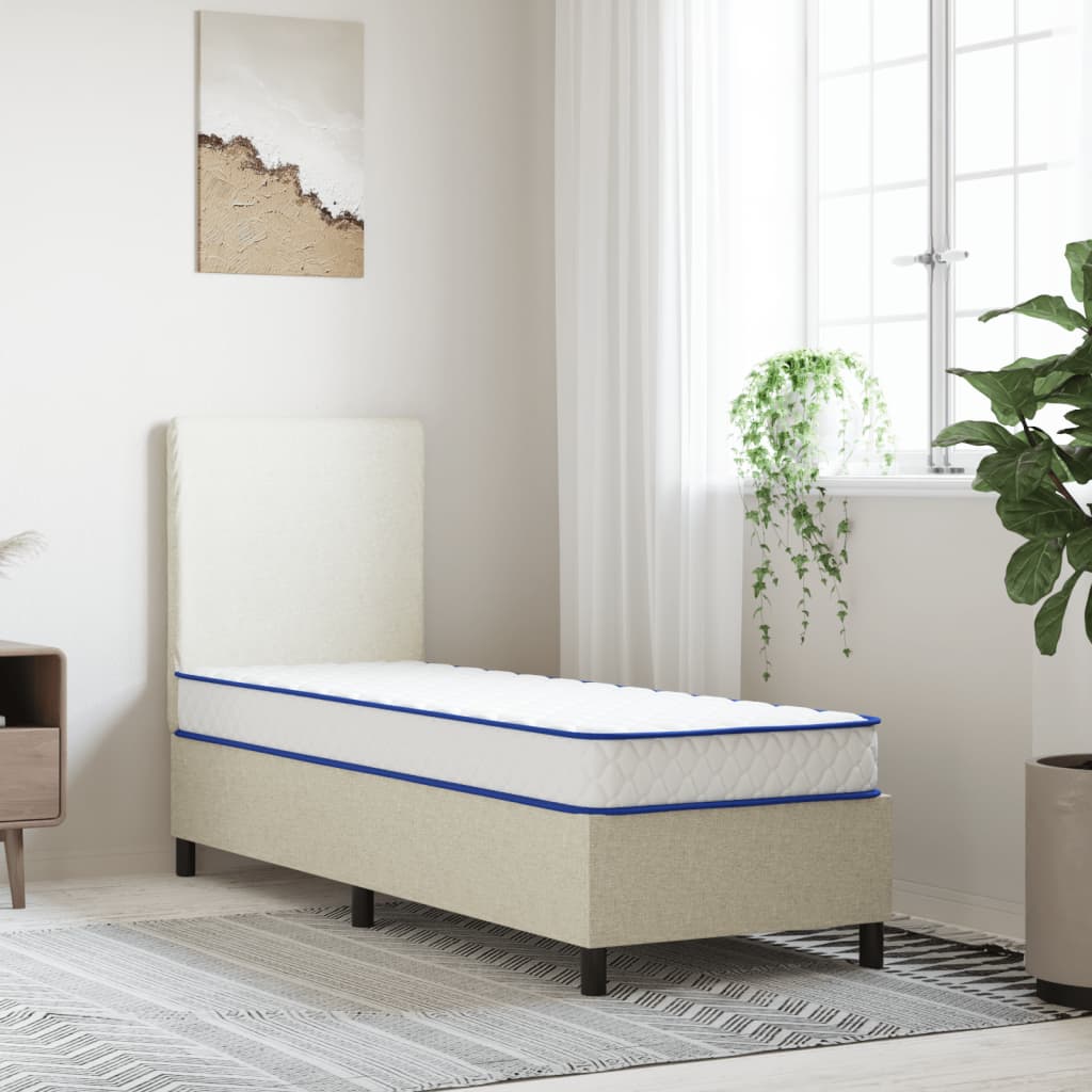 Matelas en mousse à mémoire de forme blanc 70x200x17 cm