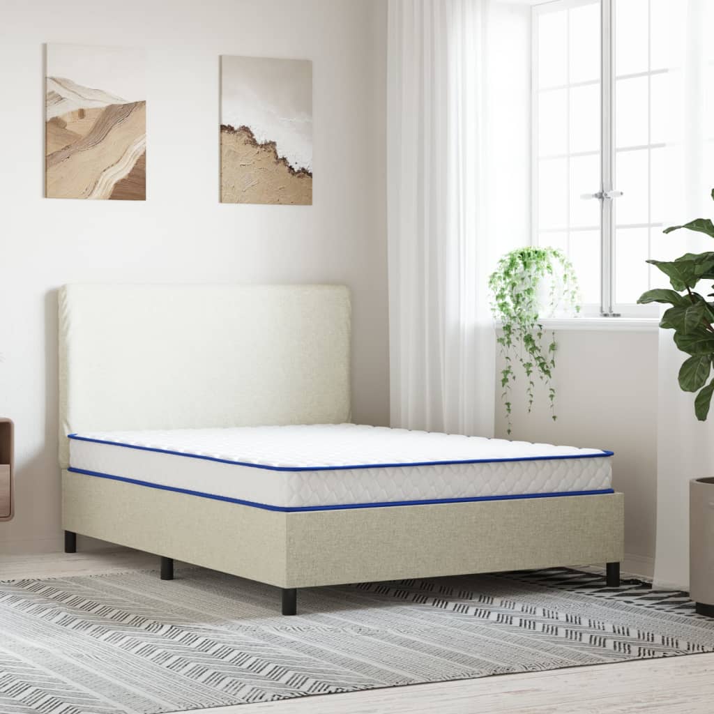 Matelas en mousse à mémoire de forme blanc 140x190x17 cm