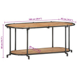 TV-Schrank 100x42x40 cm aus massivem Akazienholz