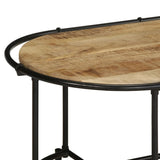 Table basse 110x55x40 cm bois de manguier massif brut