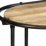 Table console 110x42x76 cm bois massif de manguier brut