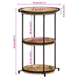 Table d'appoint Ø55x83 cm bois de manguier massif