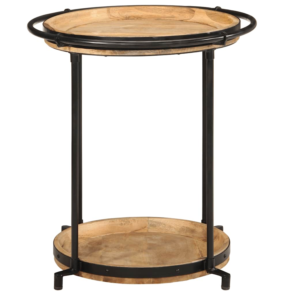 Table d'appoint Ø55x60 cm bois de manguier massif