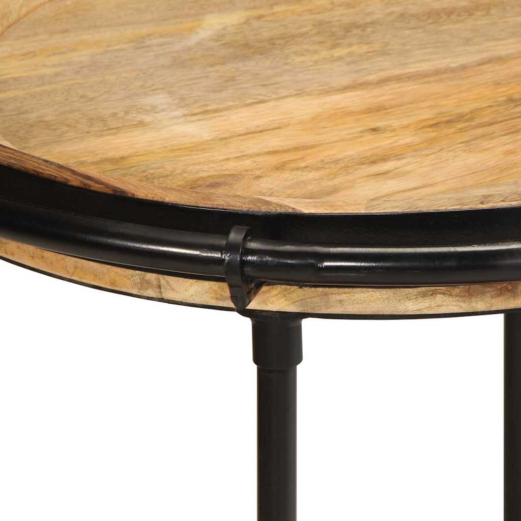 Table d'appoint Ø55x60 cm bois de manguier massif