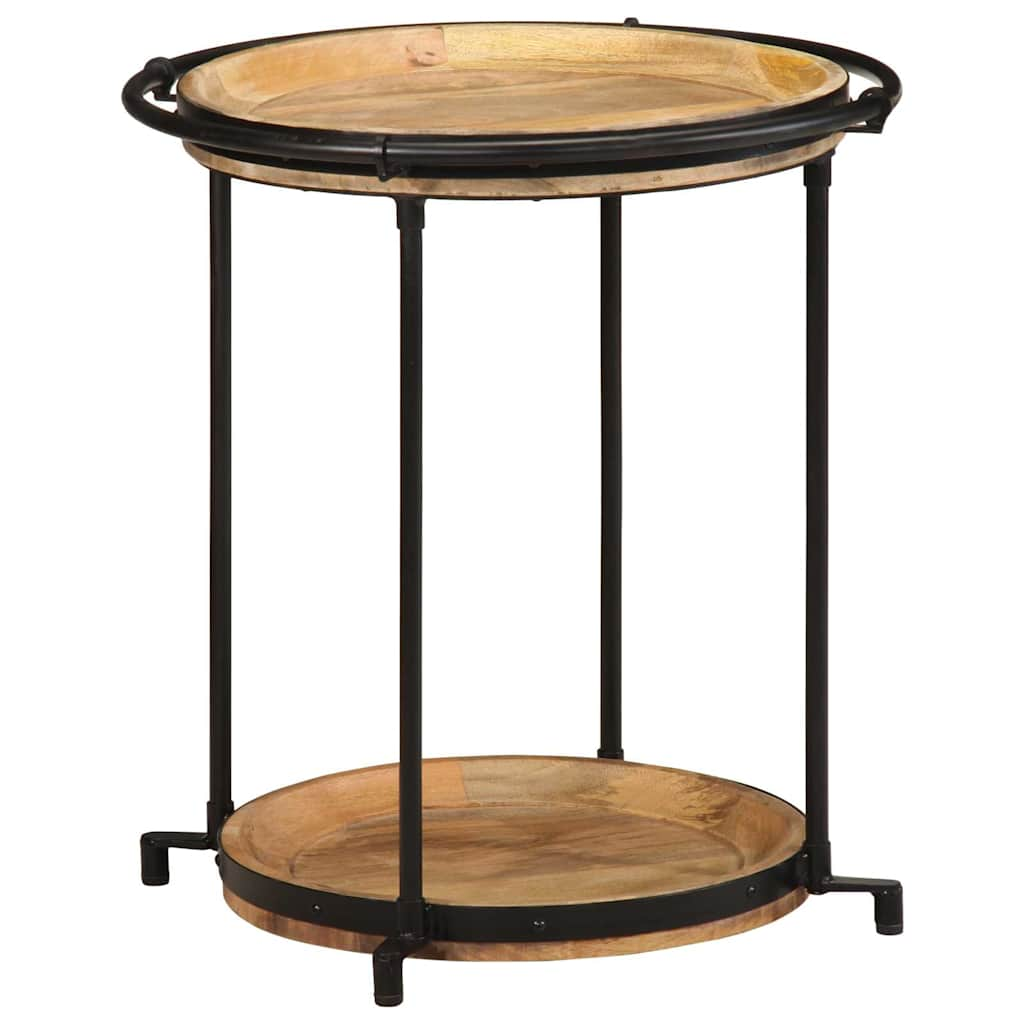 Table d'appoint Ø55x60 cm bois de manguier massif