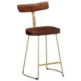 Tabourets de bar lot de 2 49x43x79 cm bois de manguier massif