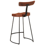 Tabourets de bar lot de 2 49x43x88 cm bois de manguier massif