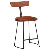 Tabourets de bar lot de 2 49x43x79 cm bois de manguier massif