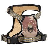 Dog harness with adjustable reflective strips S