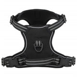 Adjustable Dog Harness with Reflective Stripes Black XL