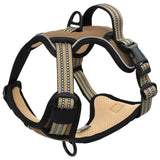 Dog Harness with Adjustable Leash and Collar Brown S