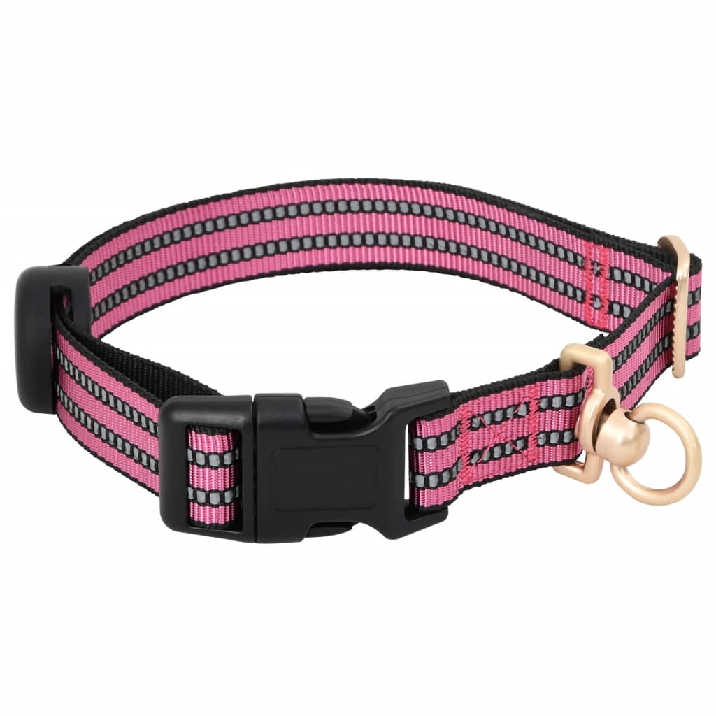 Hundegeschirr mit verstellbarer Leine und Halsband rosa M