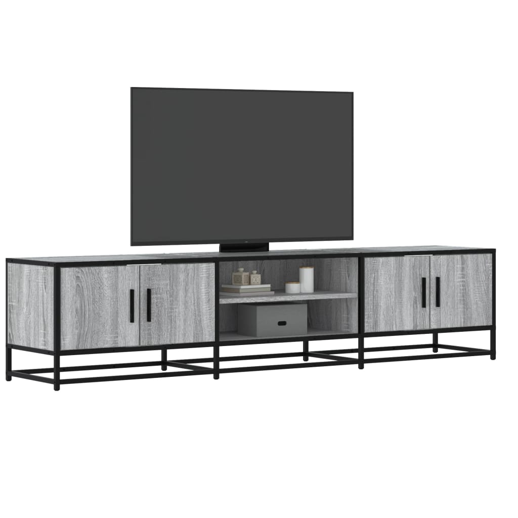 Meuble TV sonoma gris 180x35x41 cm bois d'ingénierie