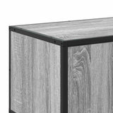 Meuble TV sonoma gris 210x35x41 cm bois d'ingénierie