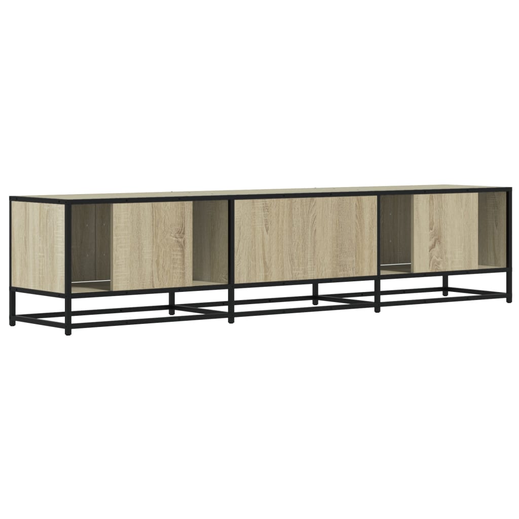 Meuble TV chêne sonoma 180x35x41 cm bois d'ingénierie