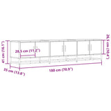 Meuble TV chêne sonoma 180x35x41 cm bois d'ingénierie