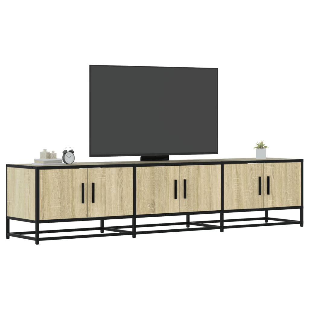 Meuble TV chêne sonoma 180x35x41 cm bois d'ingénierie