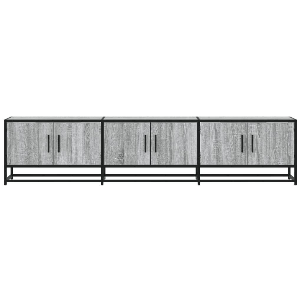 Meuble TV sonoma gris 180x35x41 cm bois d'ingénierie