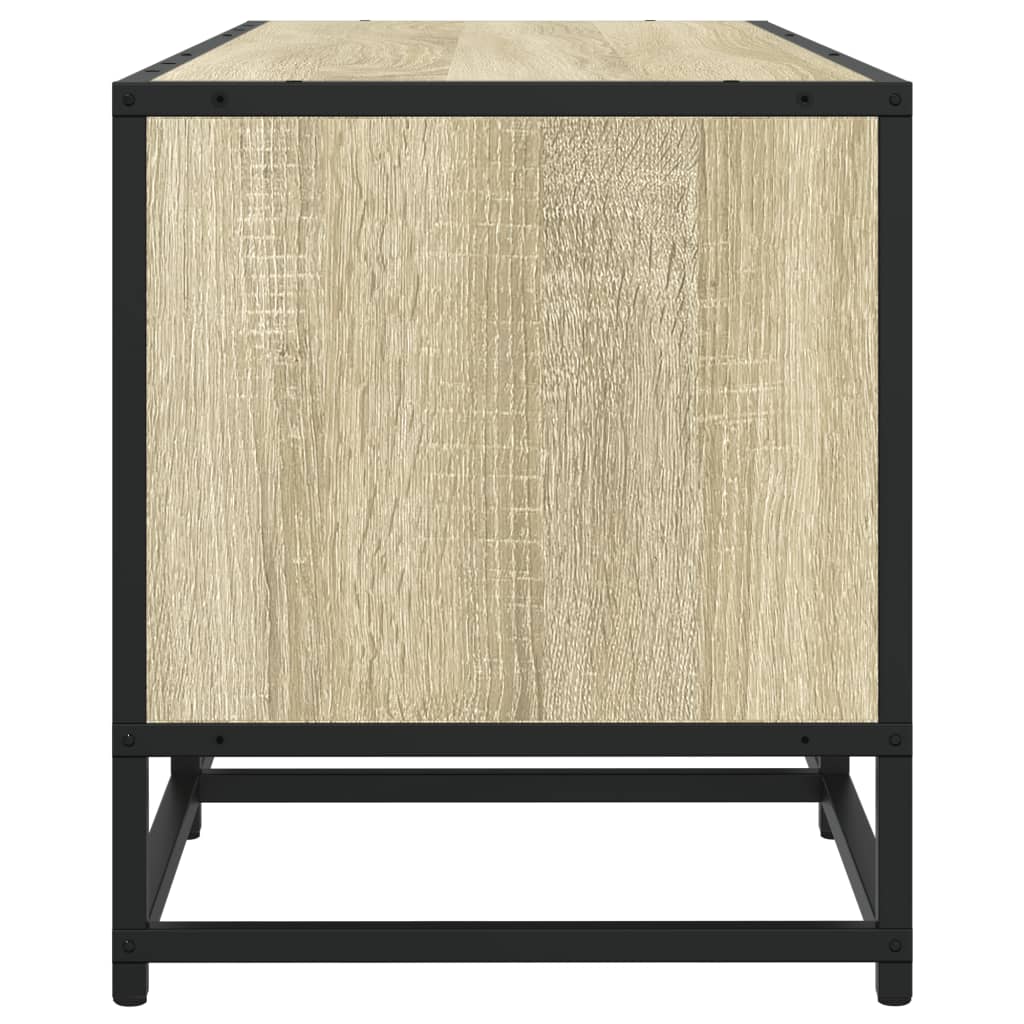 Meuble TV chêne sonoma 210x35x41 cm bois d'ingénierie