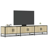 Meuble TV chêne sonoma 210x35x41 cm bois d'ingénierie