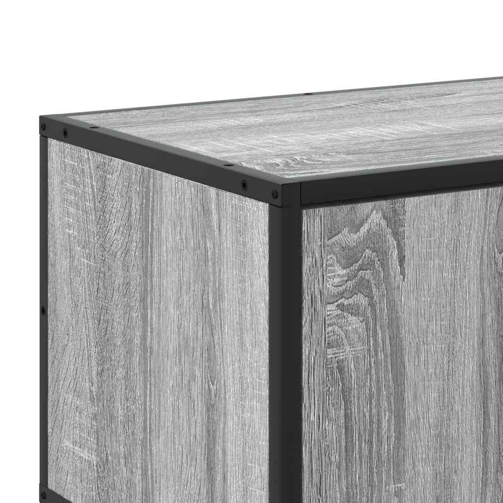 Meuble TV sonoma gris 210x35x41 cm bois d'ingénierie