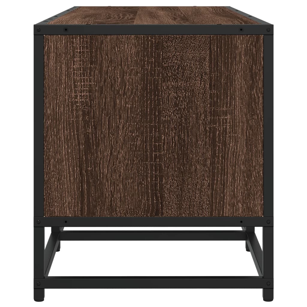 Meuble TV chêne marron 210x35x41 cm bois d'ingénierie