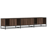 Meuble TV chêne marron 210x35x41 cm bois d'ingénierie