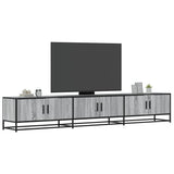 Meuble TV sonoma gris 240x35x41 cm bois d'ingénierie