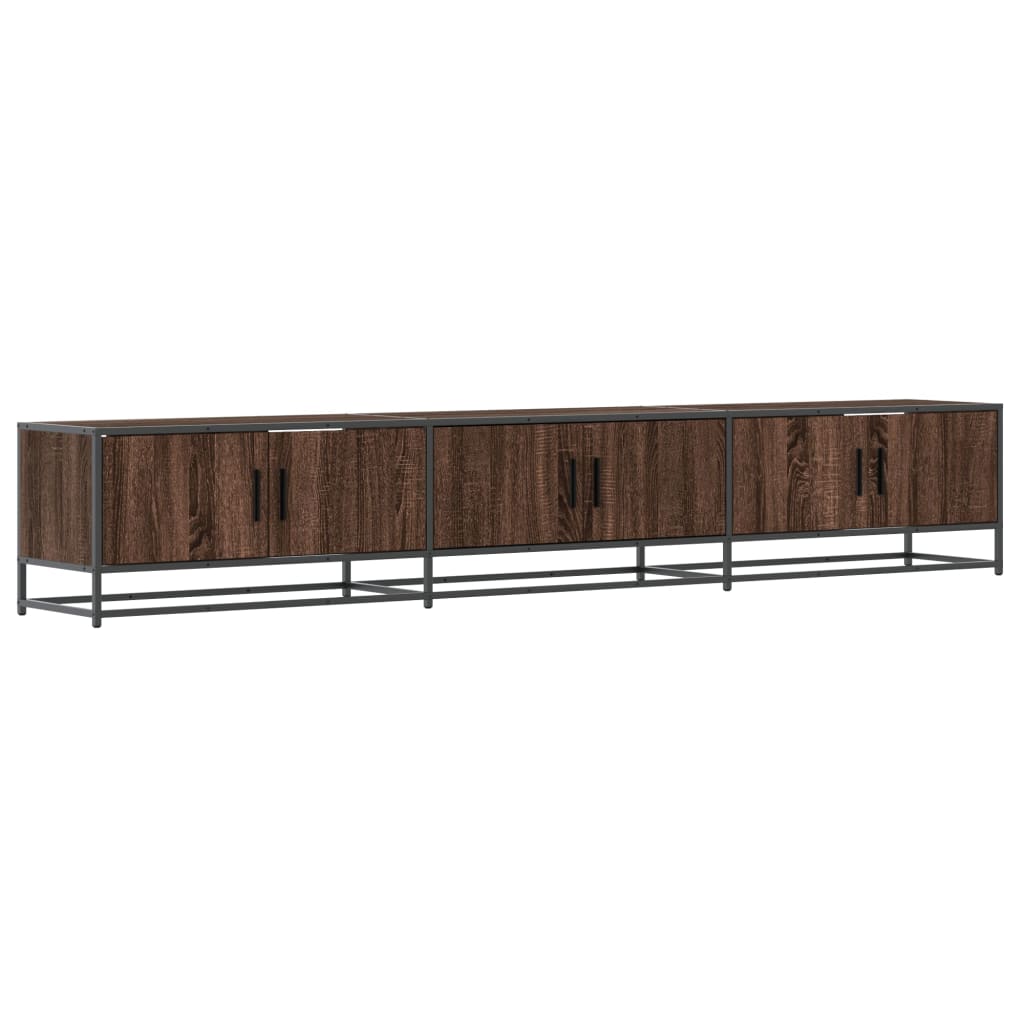 Meuble TV chêne marron 240x35x41 cm bois d'ingénierie