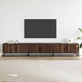 Meuble TV chêne marron 240x35x41 cm bois d'ingénierie