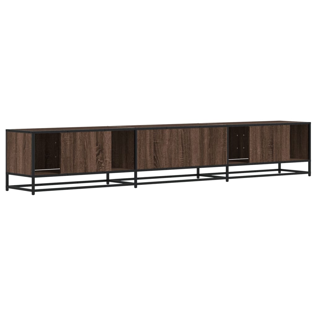 Meuble TV chêne marron 240x35x41 cm bois d'ingénierie