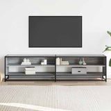 Meuble TV sonoma gris 180,5x40x46 cm bois d'ingénierie