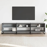 Meuble TV sonoma gris 180x40x46 cm bois d'ingénierie