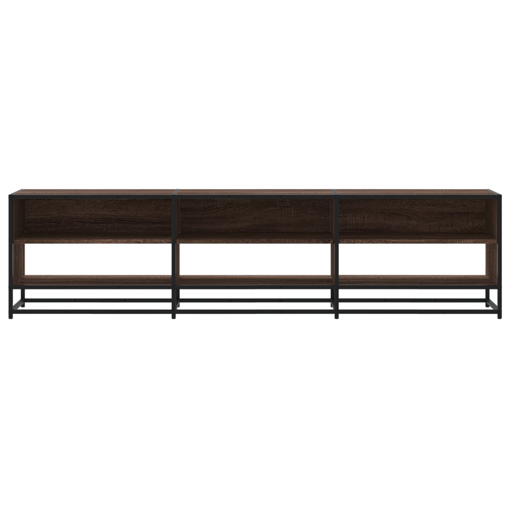 Meuble TV chêne marron 180x40x46 cm bois d'ingénierie