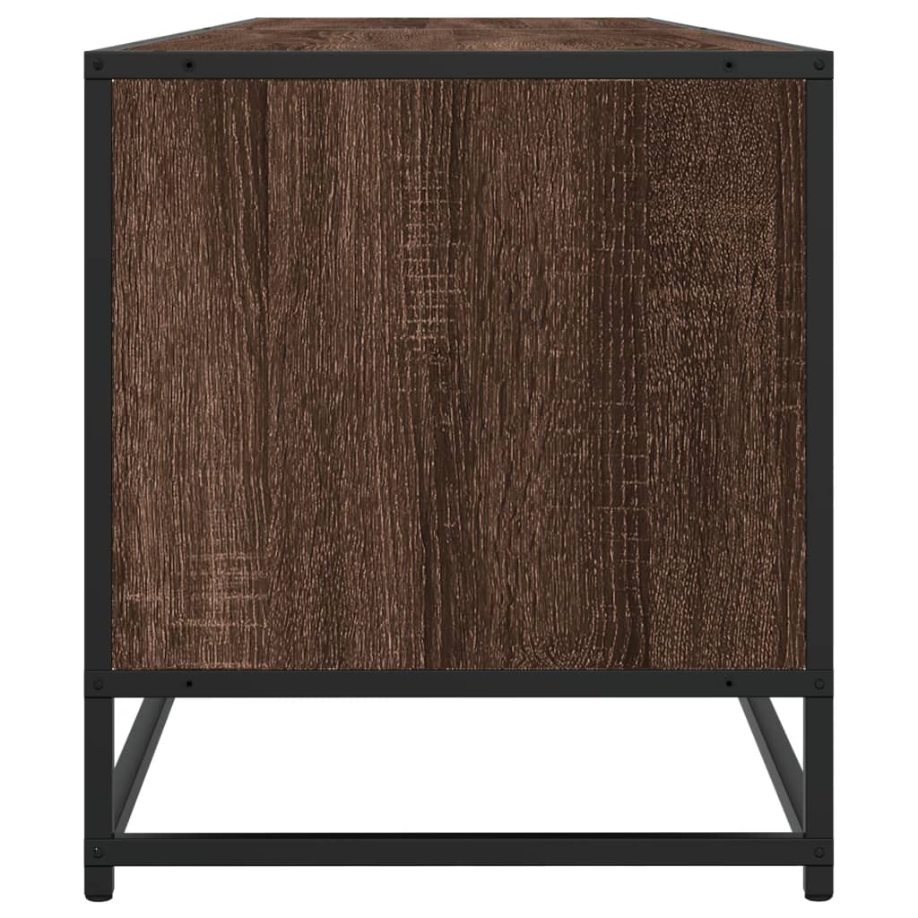 Meuble TV chêne marron 180x40x46 cm bois d'ingénierie