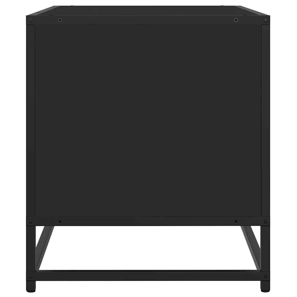 Meuble TV noir 270x40x46 cm bois d'ingénierie