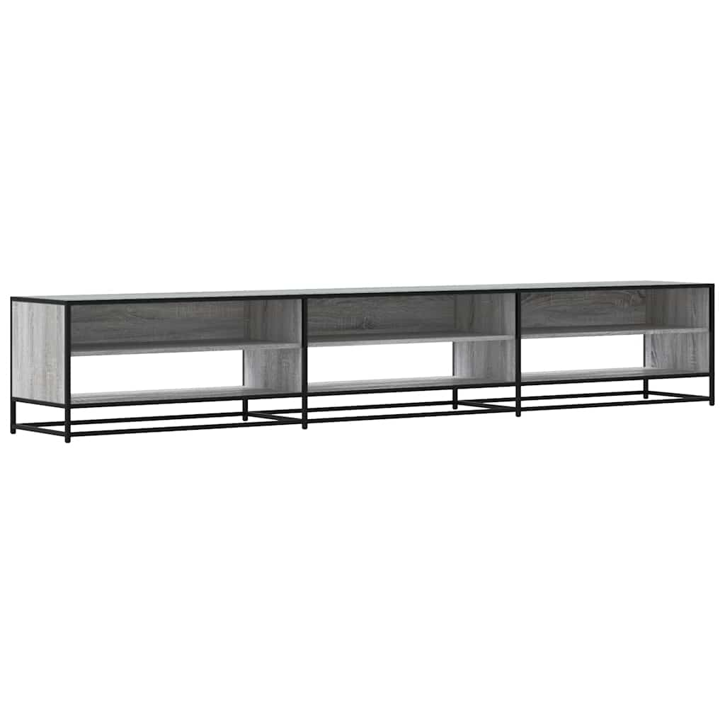 Meuble TV sonoma gris 270x40x46 cm bois d'ingénierie