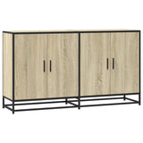 Sonoma oak sideboard 134x35x76 cm engineered wood