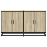 Sonoma oak sideboard 134x35x76 cm engineered wood