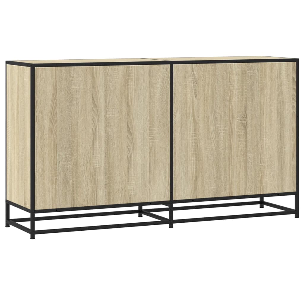 Sonoma oak sideboard 134x35x76 cm engineered wood