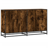 Smoked oak sideboard 134x35x76 cm engineered wood