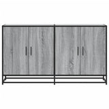 Buffet sonoma gris 134x35x76 cm bois d'ingénierie