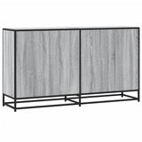 Buffet sonoma gris 134x35x76 cm bois d'ingénierie