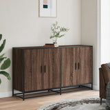 Brown oak sideboard 134x35x76 cm engineered wood