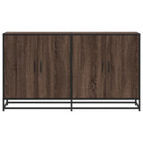 Brown oak sideboard 134x35x76 cm engineered wood