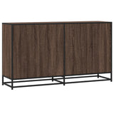 Brown oak sideboard 134x35x76 cm engineered wood