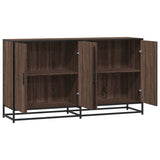 Brown oak sideboard 134x35x76 cm engineered wood