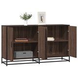 Brown oak sideboard 134x35x76 cm engineered wood