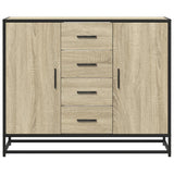 Sonoma oak sideboard 92x35x76 cm engineered wood